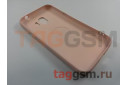 Задняя накладка для Samsung J2 / J250 Galaxy J2 (2018) (силикон, под ткань, розовая)