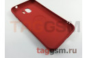 Задняя накладка для Samsung J2 / J250 Galaxy J2 (2018) (силикон, под ткань, красная)
