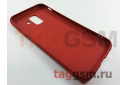 Задняя накладка для Samsung A6 / A600 Galaxy A6 (2018) (силикон, под ткань, красная)