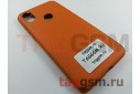 Задняя накладка для Xiaomi Mi A2 / Mi 6x (силикон, под ткань, оранжевая)