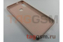 Задняя накладка для Xiaomi Redmi Note 5 / 5 Pro  (силикон, под ткань, розовая)