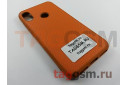 Задняя накладка для Xiaomi Mi A2 Lite / Redmi 6 Pro (силикон, под ткань, оранжевая)