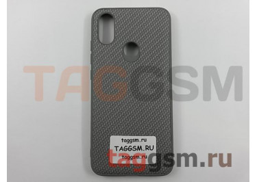 Задняя накладка для Xiaomi Mi A2 / Mi 6x (силикон, под ткань, серая)