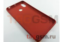 Задняя накладка для Xiaomi Mi MAX 3  (силикон, под ткань, красная)