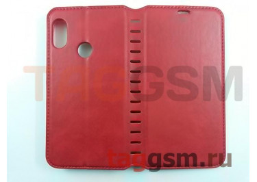 Сумка футляр-книга для XIAOMI Mi A2 Lite  / Redmi 6 Pro (экокожа, с силиконовым основанием, на магните, красная), техпак