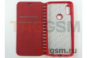 Сумка футляр-книга для XIAOMI Redmi Note 6 (экокожа, с силиконовым основанием, на магните, красная), техпак