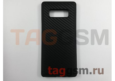 Задняя накладка для Samsung N950F Galaxy Note 8 (карбон, черная) Joysidea