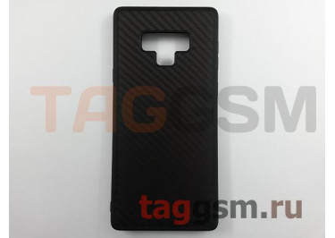 Задняя накладка для Samsung N960F Galaxy Note 9 (карбон, коричневая) Joysidea