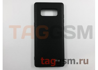 Задняя накладка для Samsung N950F Galaxy Note 8 (экокожа, черная) Joysidea