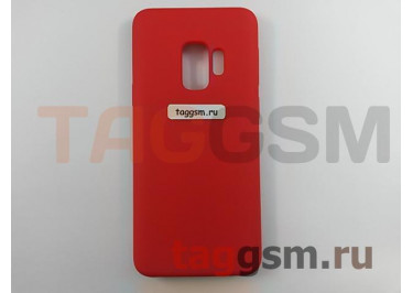Задняя накладка для Samsung G960FD Galaxy S9 (силикон, красная), ориг