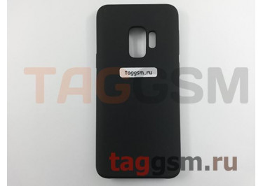 Задняя накладка для Samsung G960FD Galaxy S9 (силикон, черная), ориг