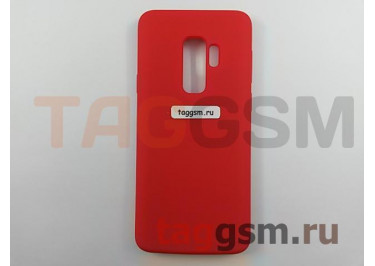 Задняя накладка для Samsung G965FD Galaxy S9 Plus (силикон, красная), ориг