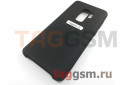 Задняя накладка для Samsung G965FD Galaxy S9 Plus (силикон, черная), ориг