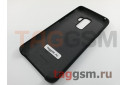 Задняя накладка для Samsung G965FD Galaxy S9 Plus (силикон, черная), ориг