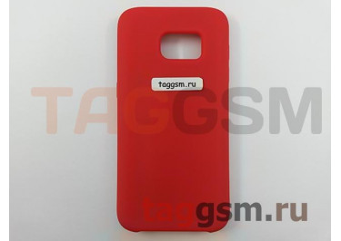 Задняя накладка для Samsung G930 Galaxy S7 (силикон, красная), ориг
