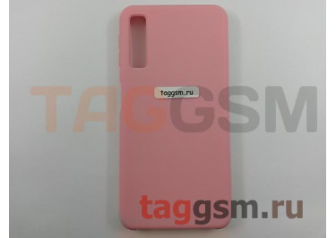 Задняя накладка для Samsung A7 / A750 Galaxy A7 (2018) (силикон, розовая), ориг
