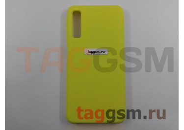 Задняя накладка для Samsung A7 / A750 Galaxy A7 (2018) (силикон, лимонная), ориг