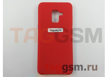 Задняя накладка для Samsung A8 / A530 / Galaxy A8 (2018) (силикон, красная), ориг