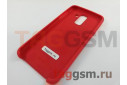Задняя накладка для Samsung A6 Plus / A605F Galaxy A6 Plus (2018) (силикон, красная), ориг