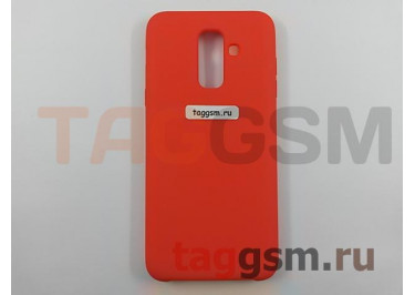 Задняя накладка для Samsung A6 Plus / A605F Galaxy A6 Plus (2018) (силикон, оранжевая), ориг
