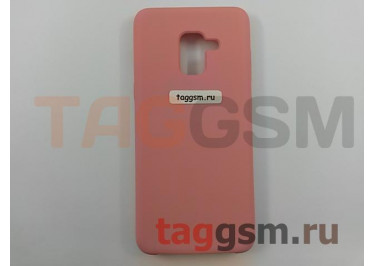 Задняя накладка для Samsung A8 / A530 / Galaxy A8 (2018) (силикон, розовая), ориг