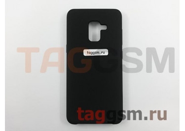 Задняя накладка для Samsung A8 / A530 / Galaxy A8 (2018) (силикон, черная), ориг