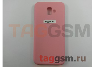 Задняя накладка для Samsung J6 Plus / J610 Galaxy J6 Plus (2018) (силикон, розовая), ориг