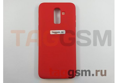 Задняя накладка для Samsung J8 / J810 Galaxy J8 (2018) (силикон, красная), ориг