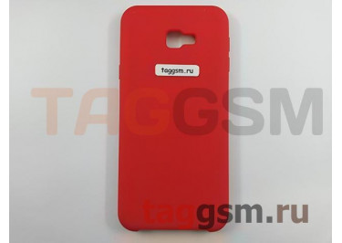 Задняя накладка для Samsung J4 Plus / J415 Galaxy J4 Plus (2018) (силикон, красная), ориг
