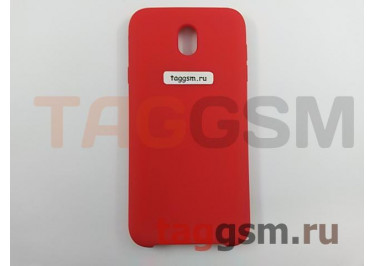 Задняя накладка для Samsung J7 / J730 Galaxy J7 (2017) (силикон, красная), ориг