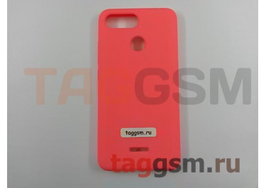 Задняя накладка для Xiaomi Redmi 6 (силикон, скарлет), ориг