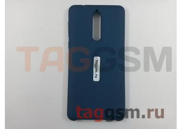 Задняя накладка для Nokia 8 (силикон, синяя), ориг