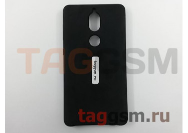 Задняя накладка для Nokia 7 (силикон, черная), ориг