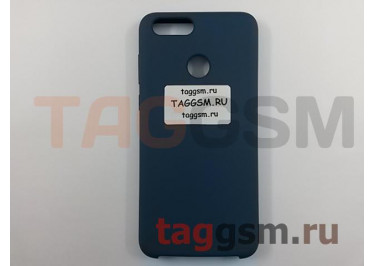 Задняя накладка для Huawei Honor 7X (силикон, синяя), ориг