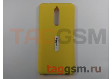 Задняя накладка для Nokia 8 (силикон, желтая), ориг