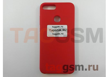 Задняя накладка для Huawei Honor 9 Lite (силикон, красная), ориг