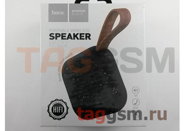 Колонка портативная влагозащитная (Bluetooth + micro SD) (черный) HOCO, BS22