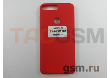 Задняя накладка для Huawei Honor Y7 Prime (2018) (силикон, красная), ориг