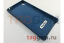 Задняя накладка для Sony Xperia Z5 Premium (E6883) (силикон, синяя), ориг