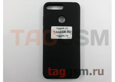 Задняя накладка для Huawei Honor 7A Pro / Y6 Prime (силикон, черная), ориг