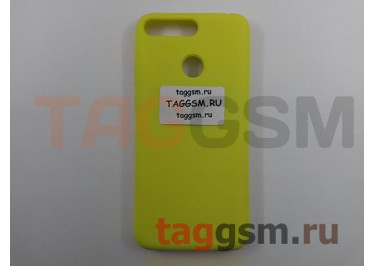 Задняя накладка для Huawei Honor 7A Pro / Y6 Prime (силикон, лимонная), ориг