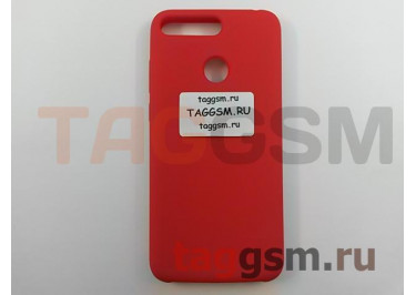 Задняя накладка для Huawei Honor 7A Pro / Y6 Prime (силикон, красная), ориг