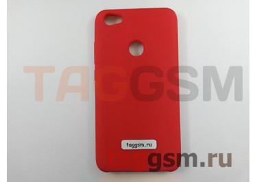Задняя накладка для Xiaomi Redmi Note 5A Prime (силикон, красная), ориг