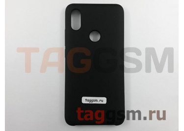 Задняя накладка для Xiaomi Redmi S2 (силикон, черная), ориг