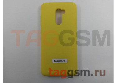Задняя накладка для Xiaomi Pocophone F1 (силикон, желтая), ориг