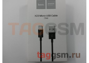 Кабель USB - micro USB (в коробке) черный 1м, HOCO (X23)