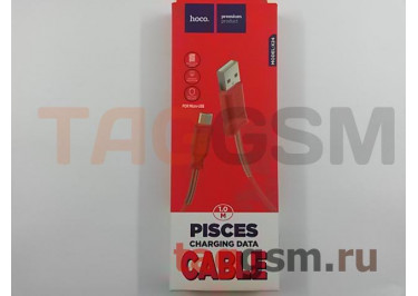 Кабель USB - micro USB (в коробке) красный 1m, HOCO (X24)