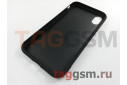 Задняя накладка для iPhone XR (карбон, черная) Joysidea