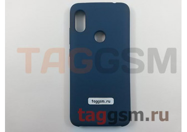 Задняя накладка для Xiaomi Redmi Note 6 (силикон, синяя), ориг