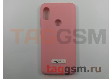 Задняя накладка для Xiaomi Redmi Note 6 (силикон, розовая), ориг